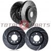 EBC® GD Dimpled/Slotted Front & Rear Brake Rotors for 350Z, G35 (w/Brembo Calipers)