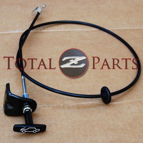 Datsun 240Z Hood Release Cable Knob Assembly, 1970-1973 *NOS*