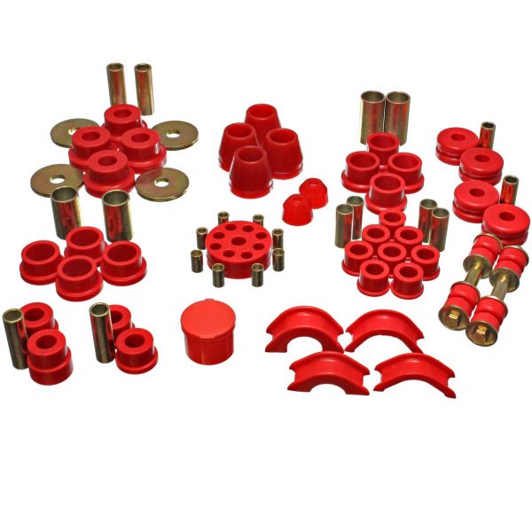 Datsun 240Z Full Master Bushings Kit, Performance Polyurethane, 1970-1973, RED