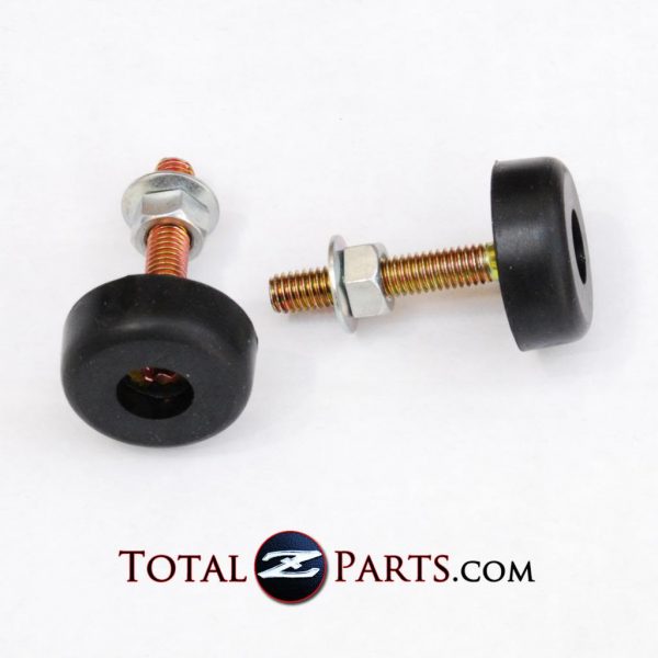 Datsun 240Z-280ZX Hood Height Adjuster Bumpers w/Special Nuts, 70-83 *NOS* 2