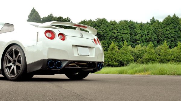 HKS Legamax Premium Exhaust for 09+ Nissan GT-R, Burnt Tips, TIG Welded 5