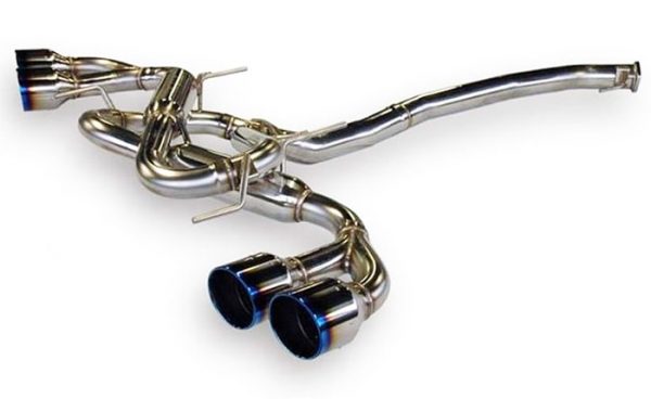 HKS Legamax Premium Exhaust for 09+ Nissan GT-R, Burnt Tips, Flux Welded