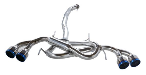 HKS Legamax Premium Exhaust for 09+ Nissan GT-R, Burnt Tips, TIG Welded