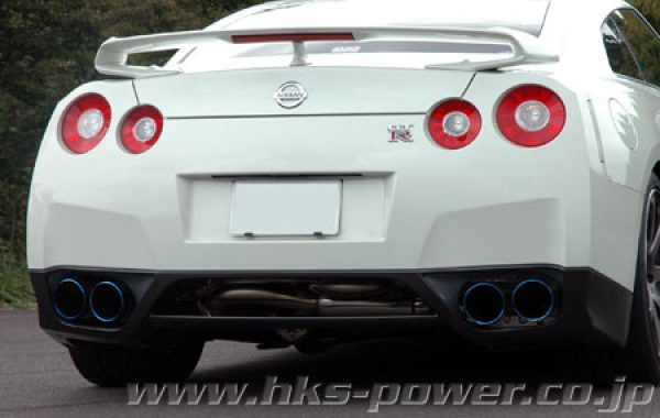 HKS Legamax Premium Exhaust for 09+ Nissan GT-R, Burnt Tips, Flux Welded 3
