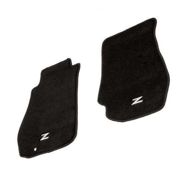 NRG Black Carpet Floor Mats Set, Z Emblem Logo, for 2003-2009 Nissan 350Z