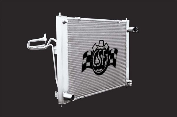 CSF Aluminum Racing Radiator w/ Condenser, Automatic Trans, Nissan 09+ 370Z Z34 5