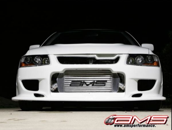 AMS Front Mount Intercooler Upgrade w/Logo for 03-06 Lancer EVOLUTION EVO 7/8/9 2