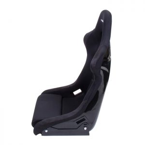 NRG FRP-310 Pair of Fiber Glass Bucket Style Racing Seat w/Adjustable Mounting Bracket, Black