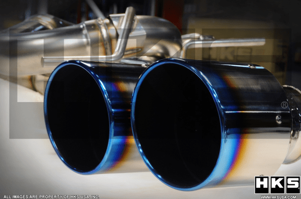 HKS Legamax Premium Exhaust for 09+ Nissan GT-R, Burnt Tips, Flux Welded 2