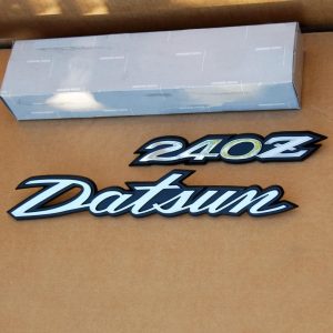 Datsun 240z Hatch/Deck Lid Emblems Set, 1970-1973 *NOS* RARE