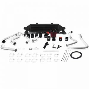 MISHIMOTO Front-Mount BLACK Turbo Intercooler Kit w/Intake for 2008-2014 Subaru WRX