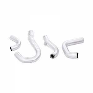 MISHIMOTO Front-Mount BLACK Intercooler w/Polished Pipes, for 2015+ Subaru WRX