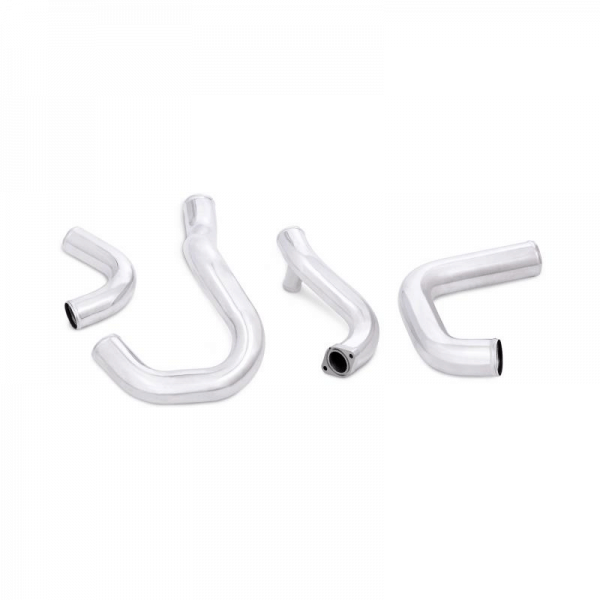 MISHIMOTO Front-Mount BLACK Intercooler w/Polished Pipes, for 2015+ Subaru WRX 3