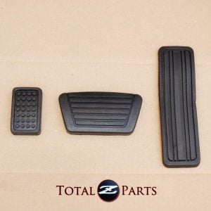 Datsun 240z 260z 280z Gas Brake Foot Rest Pedal Pads Set, Automatic *NEW, OEM*