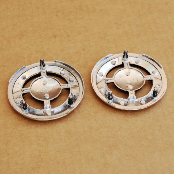 Datsun 240Z 260Z 280Z Metal Roof Pillar Emblems Pair 71-78 *NEW, Old Stock* 2