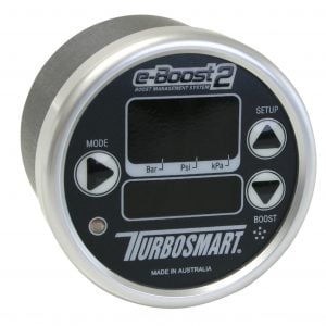 Turbosmart eBoost2 EBC Electronic Turbo Boost Controller Gauge, 60mm (Silver Rim)