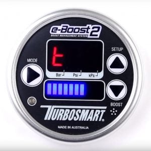 Turbosmart eBoost2 EBC Electronic Turbo Boost Controller Gauge, 60mm (Silver Rim)
