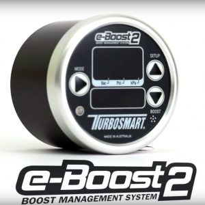 Turbosmart eBoost2 EBC Electronic Turbo Boost Controller Gauge, 60mm (Silver Rim)