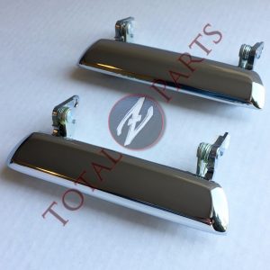 Datsun 510 Original Chrome Outer Door Handles Pair, 1968-73 *NOS, OEM*