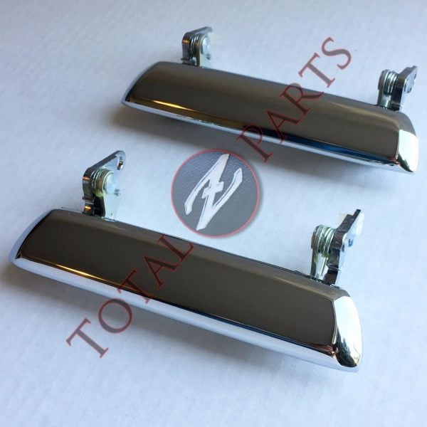 Datsun 510 Original Chrome Outer Door Handles Pair, 1968-73 *NOS, OEM*