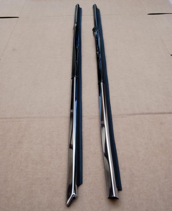 Datsun 240Z 260Z 280Z Chrome Window Door Moulding Trim Set, LH & RH *NOS* 2