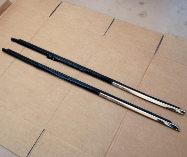 Datsun 240Z 260Z 280Z Chrome Window Door Moulding Trim Set, LH & RH *NOS* 3