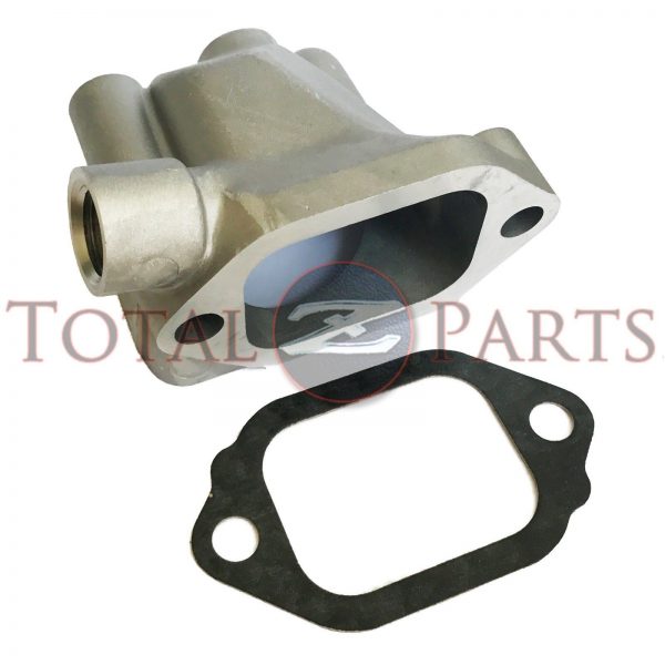 Datsun 240Z, 510, 610, 710 Water Thermostat Housing w/Head Side Gasket *NOS* 2