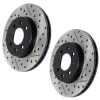 StopTech Slotted/Drilled REAR Brake Rotors for 350Z (03-08) w/Brembo