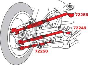 SPC® 72240 Rear Camber Toe Setback Kit PAIR, Infiniti
