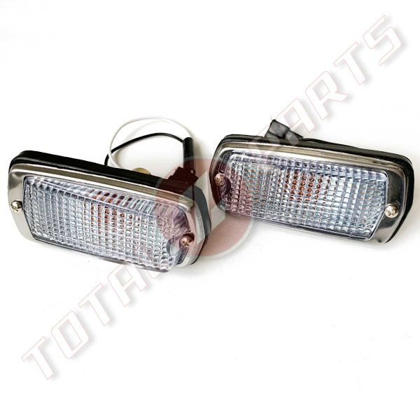 Datsun 240Z 260Z 280Z Clear White Side Marker Lights Set, 70-78