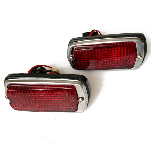 Datsun 240Z 260Z 280Z Red Side Marker Lights Set, 70-78