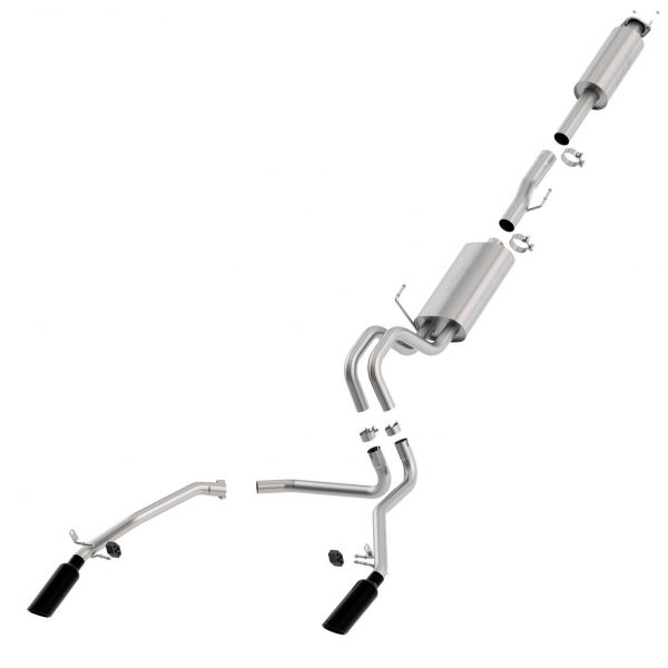BORLA Catback S-Type Exhaust (Black Tips), 11-14 Ford F150 V8 BORLA Catback S-Type Exhaust (Black Tips), 11-14 Ford F150 V8