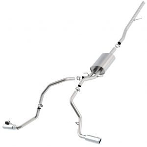 BORLA Catback Split Side Exit Exhaust, 14-19 Silverado/Sierra 1500 5.3L V8