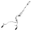 Borla® Catback Touring Split Rear Exit Exhaust, 15-20 Ford F150 (Black Tips)
