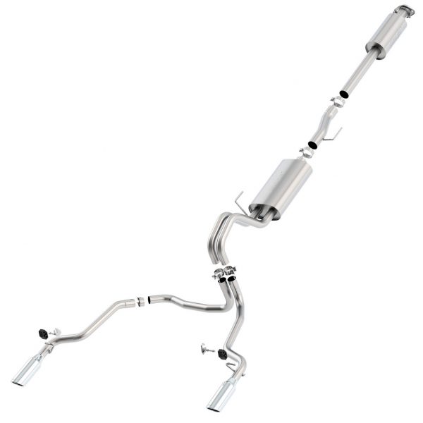 Borla® Catback Touring Split Rear Exit Exhaust (15-20 Ford F150) Borla® Catback Touring Split Rear Exit Exhaust (15-20 Ford F150)
