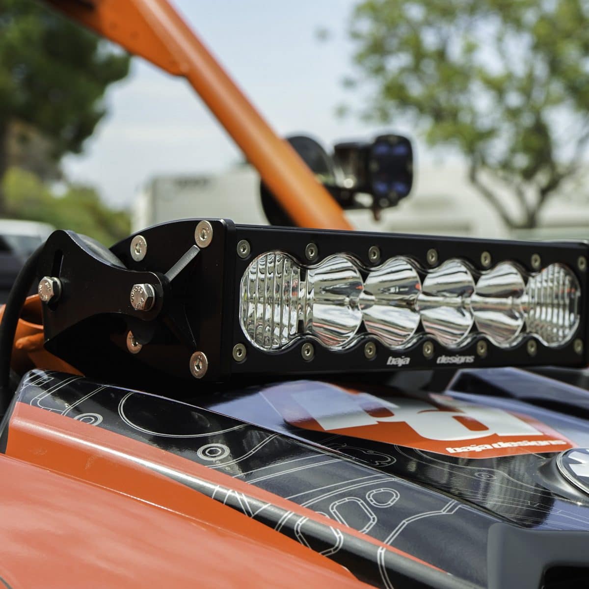 Baja Designs Can-Am Maverick R Amber 10in OnX6+ Shock Tower Kit