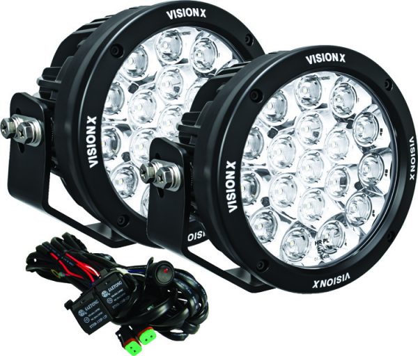 CG2 Multi LED 6.7 inch Cannon Lights. Waterproof. Includes harness, mounts. Broad driving combination beam pattern. Truck, SUV.