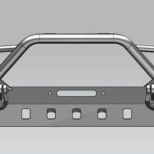 ProMaxx Black Front Bumper, 18+ Jeep Wrangler