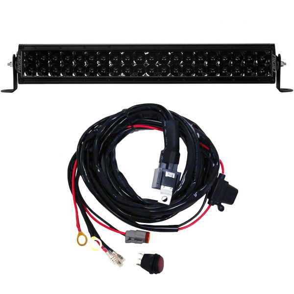 Rigid Industries® E-Series Pro 20-inch Spot Midnight LED Light Bar with Harness