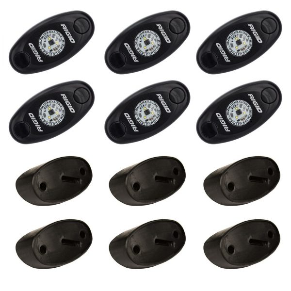 Rigid LED A-Series Rock Light Kit, 6 Piece, Cool White Rigid LED A-Series Rock Light Kit, 6 Piece, Cool White