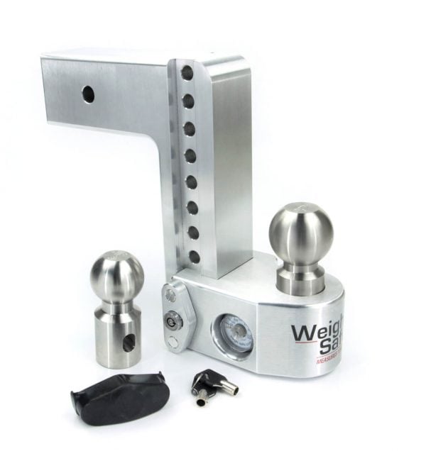 Weigh Safe® 8" Drop Hitch 3" Receiver w/ Tongue Weight Gauge 21,000LBS Weigh Safe® 8" Drop Hitch 3" Receiver w/ Tongue Weight Gauge 21,000LBS