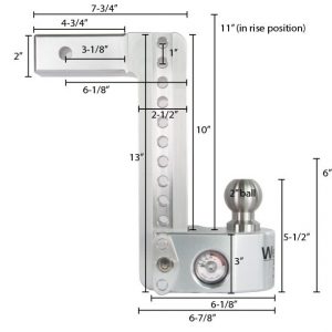 Weigh Safe 10" Drop Hitch, 2" Shank, w/Key Lock & Hitch Pin Weigh Safe 10" Drop Hitch, 2" Shank, w/Key Lock & Hitch Pin