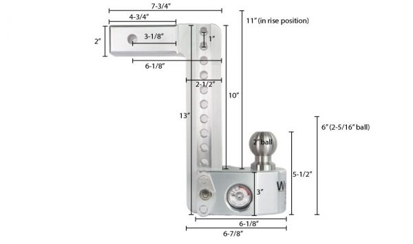 TotalZParts_Wigh-Safe-Trucks-Trailers-Towing-10IN-DROP-2IN-SHAFT-HITCH-BALL-MOUNT-WITH-KEY-LOCK-HITCH-PIN_WS10-2-KA-measurements-dimensions