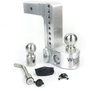 Weigh Safe® 8" Drop Hitch 2.5" Receiver w/ Tongue Weight Gauge 18500LBS