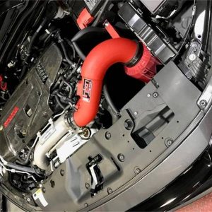 Short Ram Cold Air Intake (Red), Injen, 17-19 Civic Type R