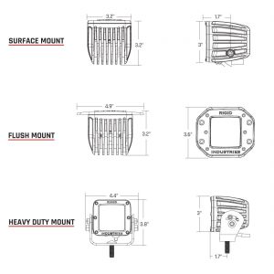 Rigid® D-Series Pro Midnight LED Lights
