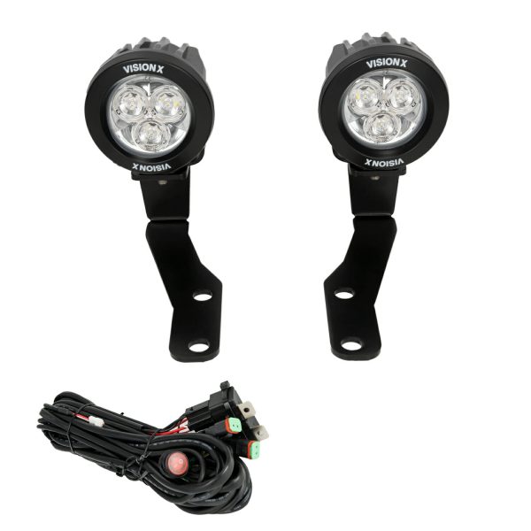 Vision X® LED 3.7" CG2 Cannons A-Pillar Light Kit, 16+ Tacoma
