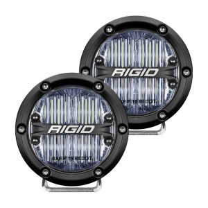 Rigid Industries® 360-Series SAE 4" Round Fog LED Lights Pair (White)