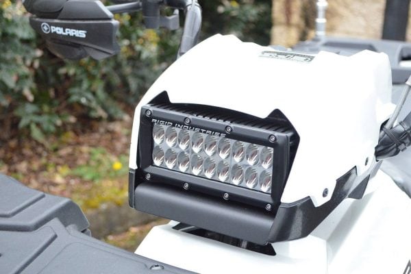 Rigid-6-inch-e-series-LED-light-bar-installed-polaris-headlight
