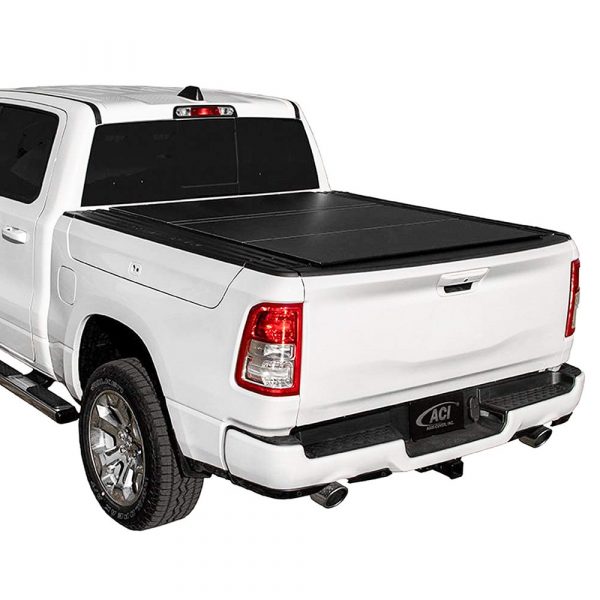 LOMAX™ Matte Black Hard Tri-Fold Bed Cover 12-24 Ram 2500/3500 (RamBox)